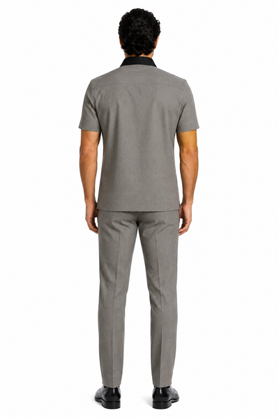 Mens Houndstooth Walking Suit by Dreams by Zacchi 2 Piece Lei sure Set in black/white- $99