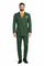Mens Hunter Green Pinstripe Double-Breasted Suits – Bold 6-Buttons Vintage Gangster Style 1920s Look