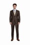 Men's Inexpensive Affordable Discounted and Silk Blend Authentic - Brown Suit-New Designer Collection