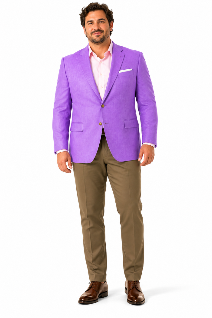 Mens Linen Blazer - Lavender Linen Sport Coat - Summer Blazer