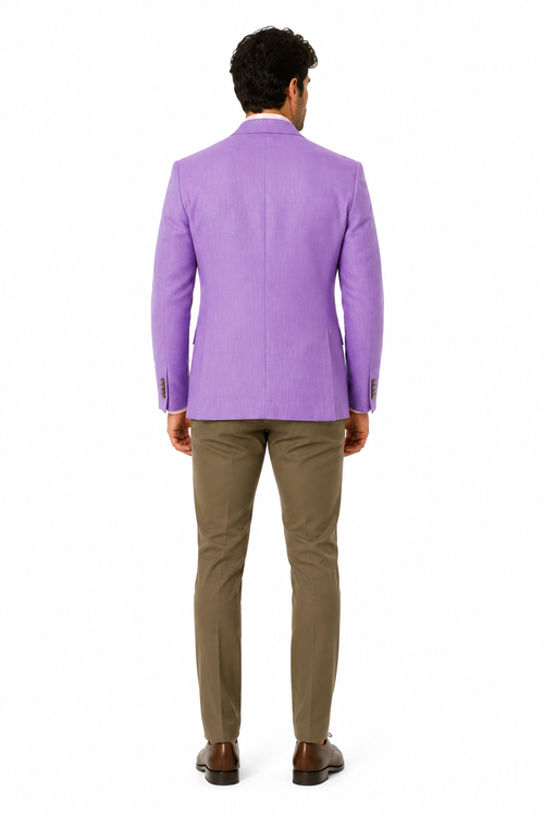 Mens Linen Blazer - Lavender Linen Sport Coat - Summer Blazer