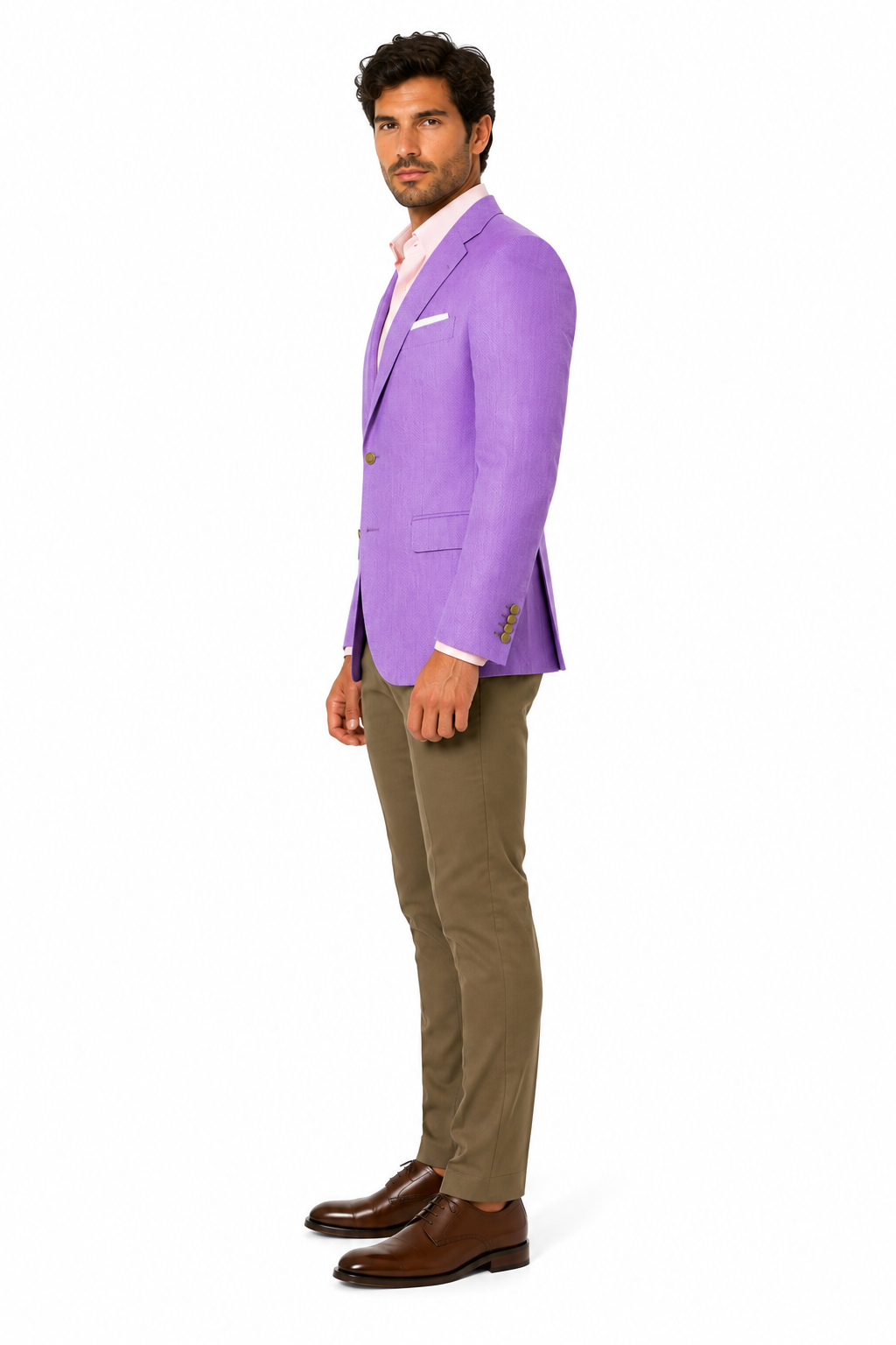 Mens Linen Blazer - Lavender Linen Sport Coat - Summer Blazer