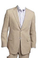 Mens Big and Tall Linen Suits - Beige Fully lined Summer Fabric Suit