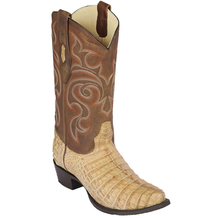 Men's Los Altos Caiman Belly Snip Toe Boots - Honey - 6