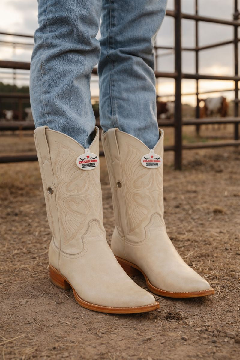 Mens Los Altos Genuine Deer Leather Winterwhite-New Designer Collection - 6EE