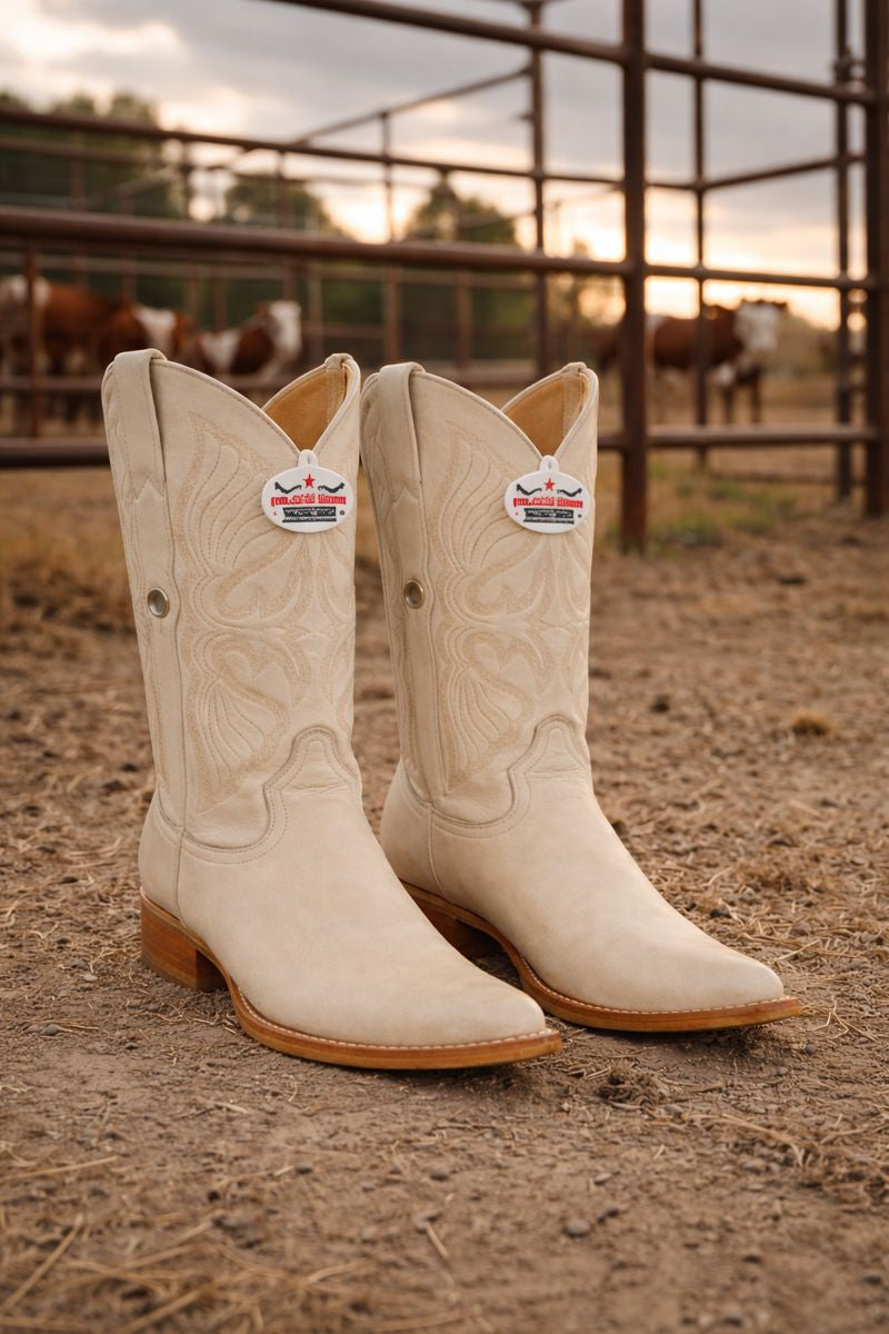 Mens Los Altos Genuine Deer Leather Winterwhite-New Designer Collection - 6EE