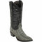 Men's Los Altos Original Ostrich Leg Snip Toe Boots - Rustic Black