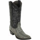 Men's Los Altos Original Ostrich Leg Snip Toe Boots - Rustic Black
