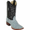 Men's Los Altos Caiman Tail Wide Square Toe Boots - Cognac
