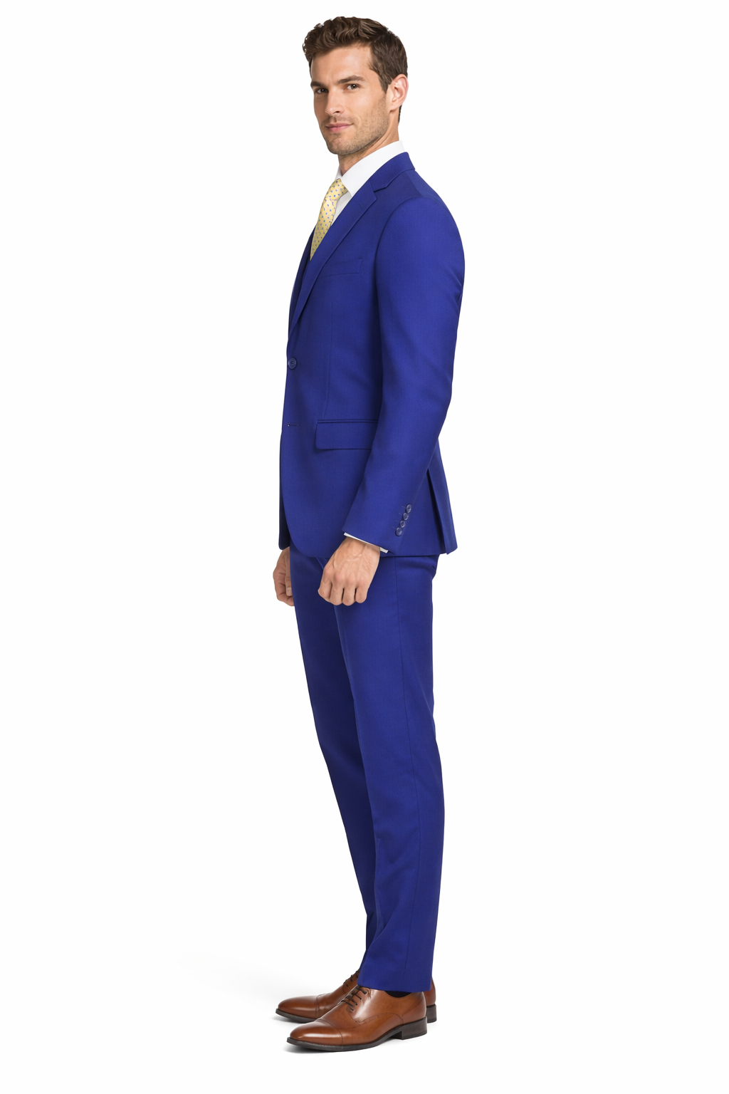 Mens Tiglio French Blue Suit – Stylish Blue Suit for Wedding, Business and Formal Wear - 34 Short or Extra Small