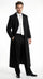 Men's Maxi  Black Full Length Zoot Suit – Vintage Gangster Style Long Coat Formal Suit