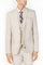 Mens Big and Tall Linen Suits - Tan Summer Fabric Suit
