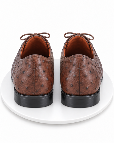 Men's Original Exotic Ostrich Skin Shoe ZV090307