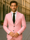 Mens Pink Linen Suit - Summer Suit Pink Seersucker Suits