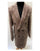 Mens Plaid Overcoat - Wool Peacoat - Plaid Topcoats Rust Brown