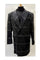 Mens Plaid Overcoat - Wool Peacoat - Plaid Topcoats  Black