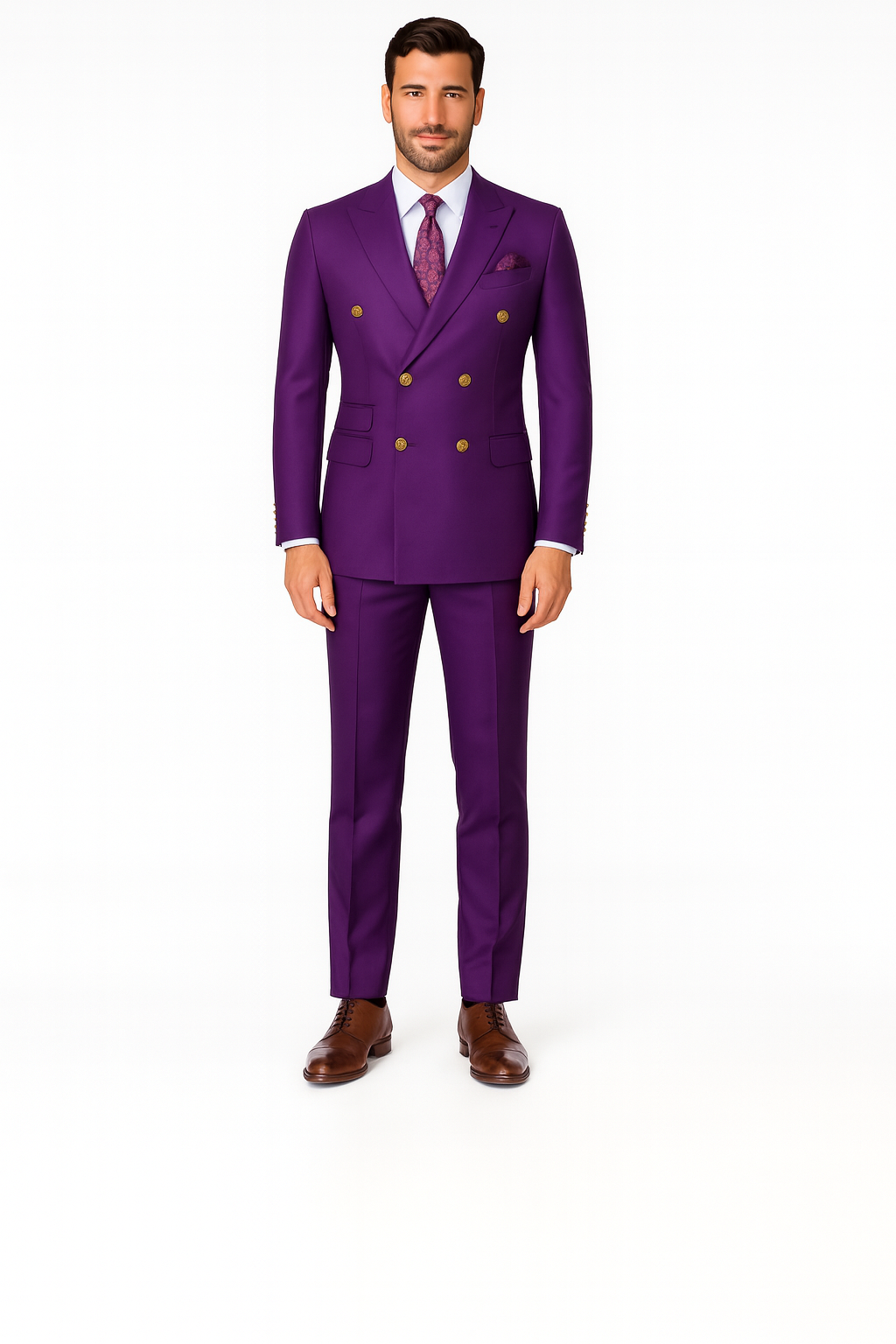 36 Best Mens Designer Modern Fit Double Breasted Wool Suit with Gold Buttons in Purple - For Men Fashion Perfect For Wedding or Prom 2026 or Business or Church - Purple and Plum Prom 2026 Suits 36 Best Mens Designer Modern Fit Double Breasted Wool Suit with Gold Buttons in Purple - For Men Fashion Perfect For Wedding or Prom 2026 or Business or Church - Purple and Plum Prom 2026 Suits