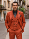 Bold Red Groom Suit for Men – Elegant Three-Piece Wedding Outfit
