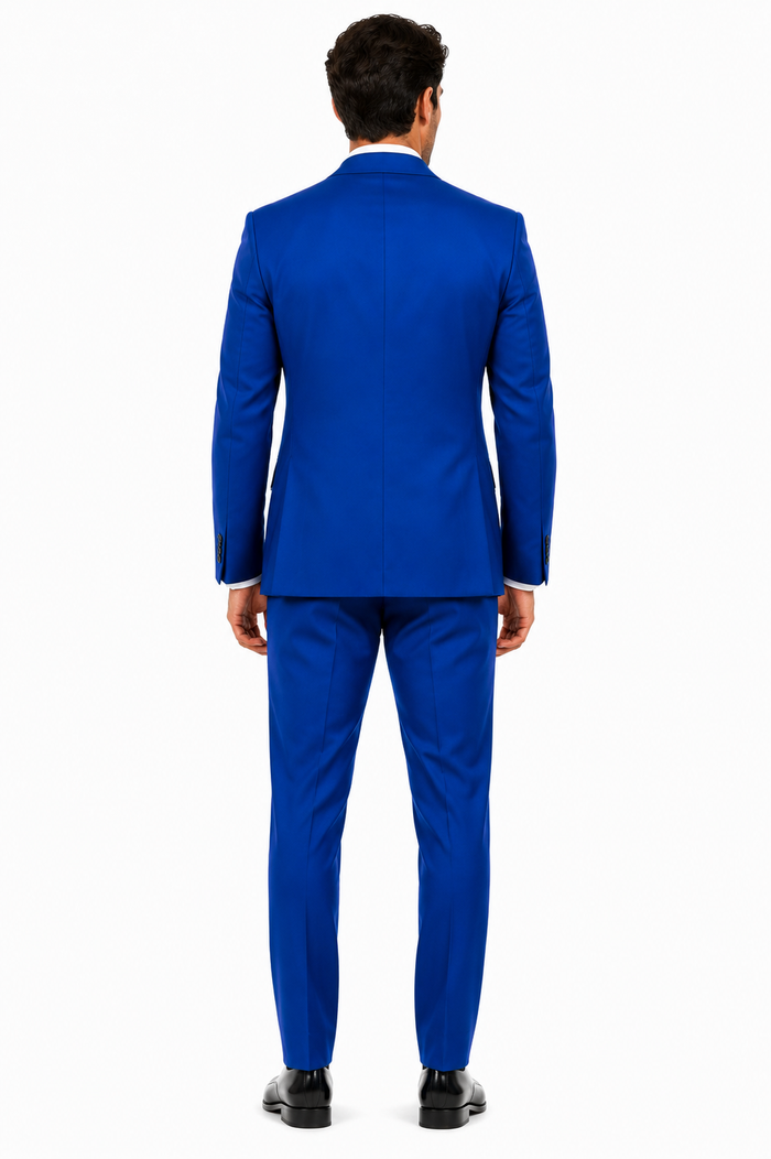 Men's Royal Blue Double Breasted Suits Dress Suits for Men Jacket & Pants