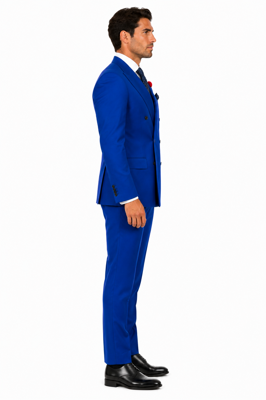 Men's Royal Blue Double Breasted Suits Dress Suits for Men Jacket & Pants