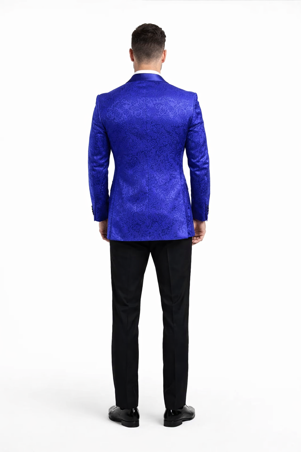 Mens Royal Blue Prom Tuxedo - Blue Prom Suit For Men - Blue Homecoming Tuxedo  - Royal Blue - 38 Short Jacket+32 Waist Adjustable 28to34)(Height: 5 4 to5 7 )(Neck  15-16.5)S-M)