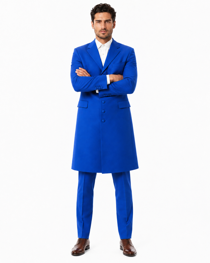 Men's Royal Seven Button Zoot Dress Zoo t Suit - Pimp Suit - Zuit Suit for Men