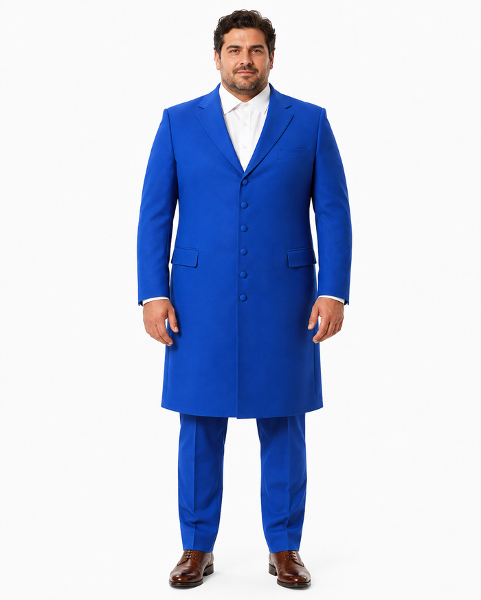 Men's Royal Seven Button Zoot Dress Zoo t Suit - Pimp Suit - Zuit Suit for Men