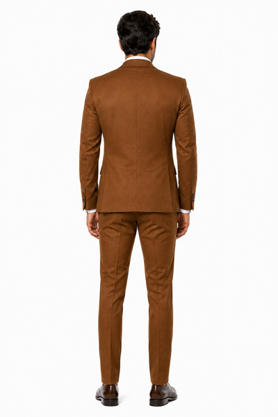 Mens Ryan Gosling La La Land Cognac Vested Suit