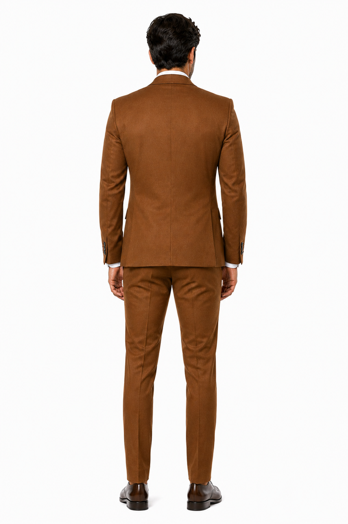 Mens Ryan Gosling La La Land Cognac Vested Suit