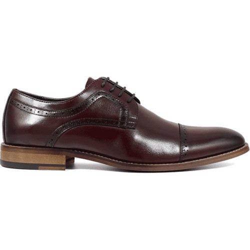 Mens Shoes Stacy Adams Dickinson Oxford Burgundy Leather 25066-601 - 6