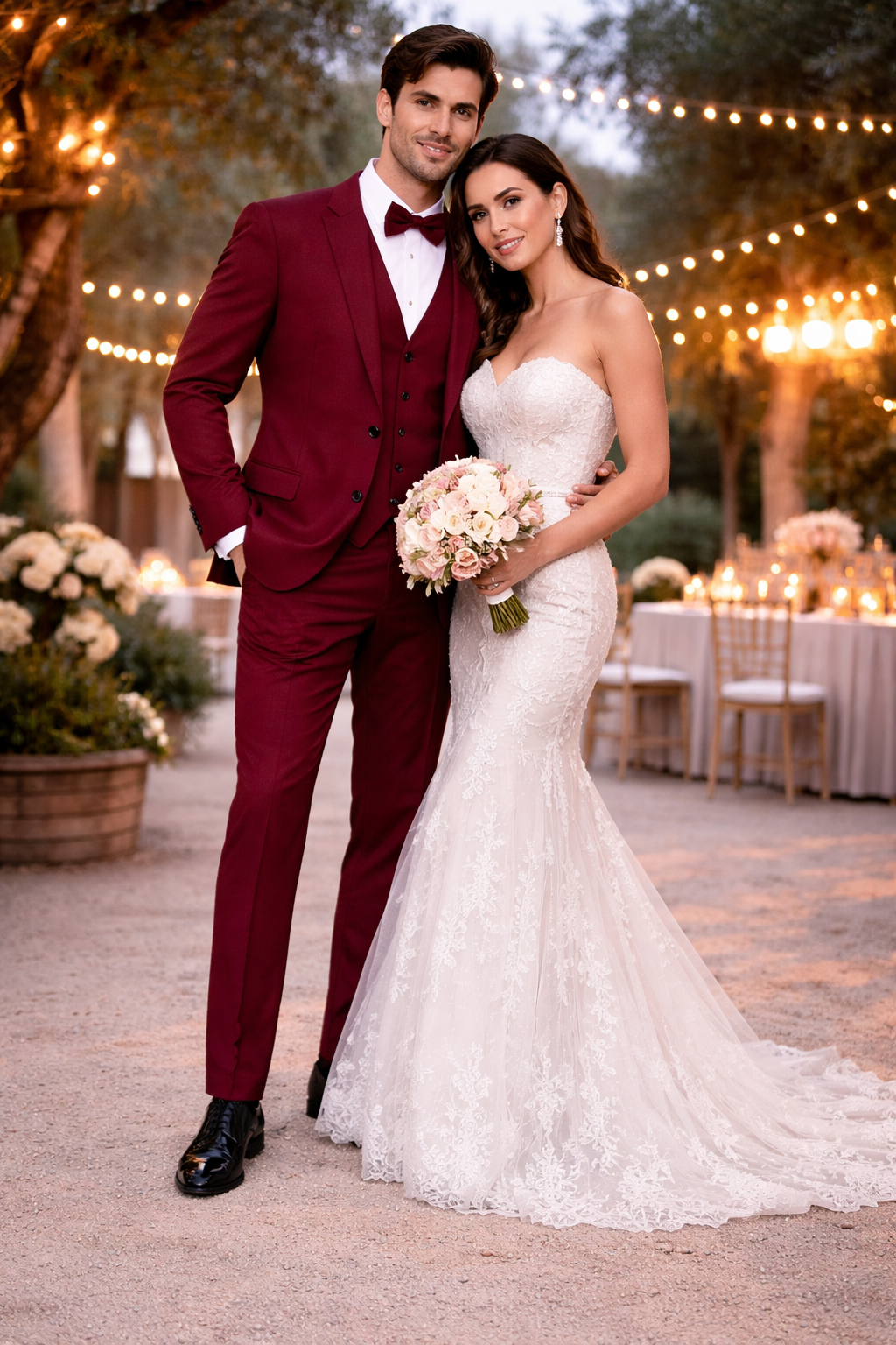 Mens Stacy Adams Suits - Designer Suit - 3 Piece Suit - Vested Suit - Flat Front Pant- Modern Fit Suits Burgundy Suit