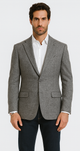 Men's Stacy Adams Vintage Professors Tweed Blazer in Grey