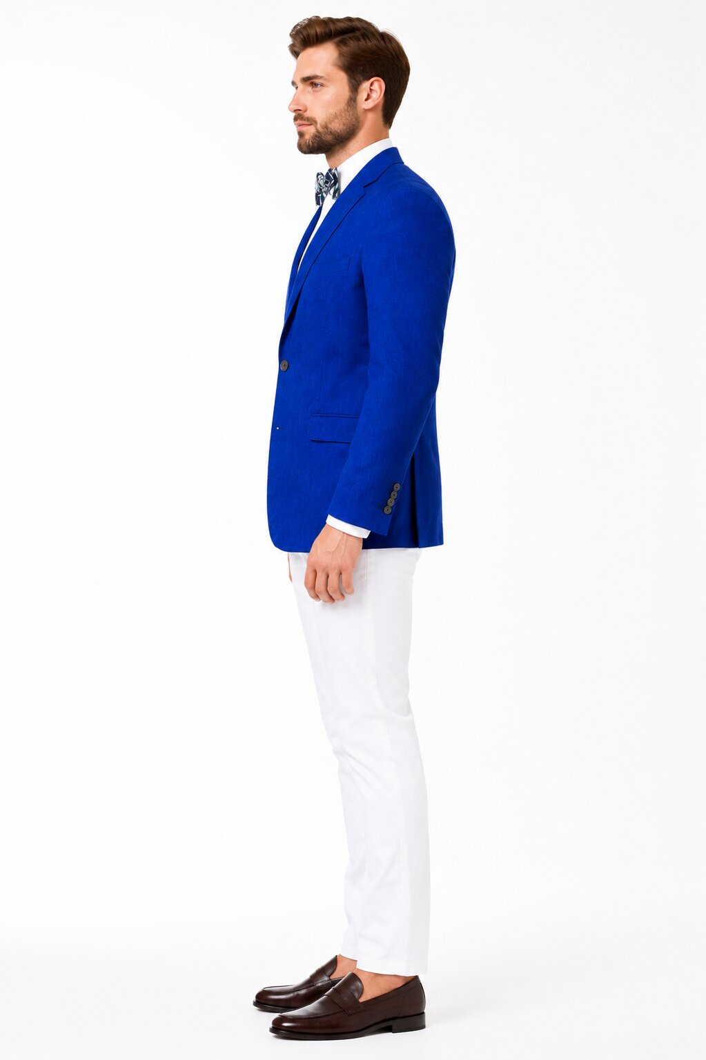 Mens Linen Blazer - Navy Linen Sport Coat - Summer Blazer - 38 Regular