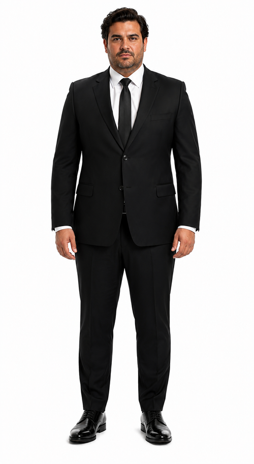 Mens Summer Linen suit - Black  Suit For Man Side Vented Modern Fit Notch Lapel - New Arrival