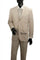 Mens Big and Tall Linen Suits -  Light Tan Summer Fabric Suit
