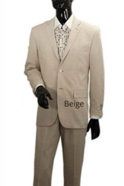 Mens Big and Tall Linen Suits - Tan Linen Summer Fabric Suit