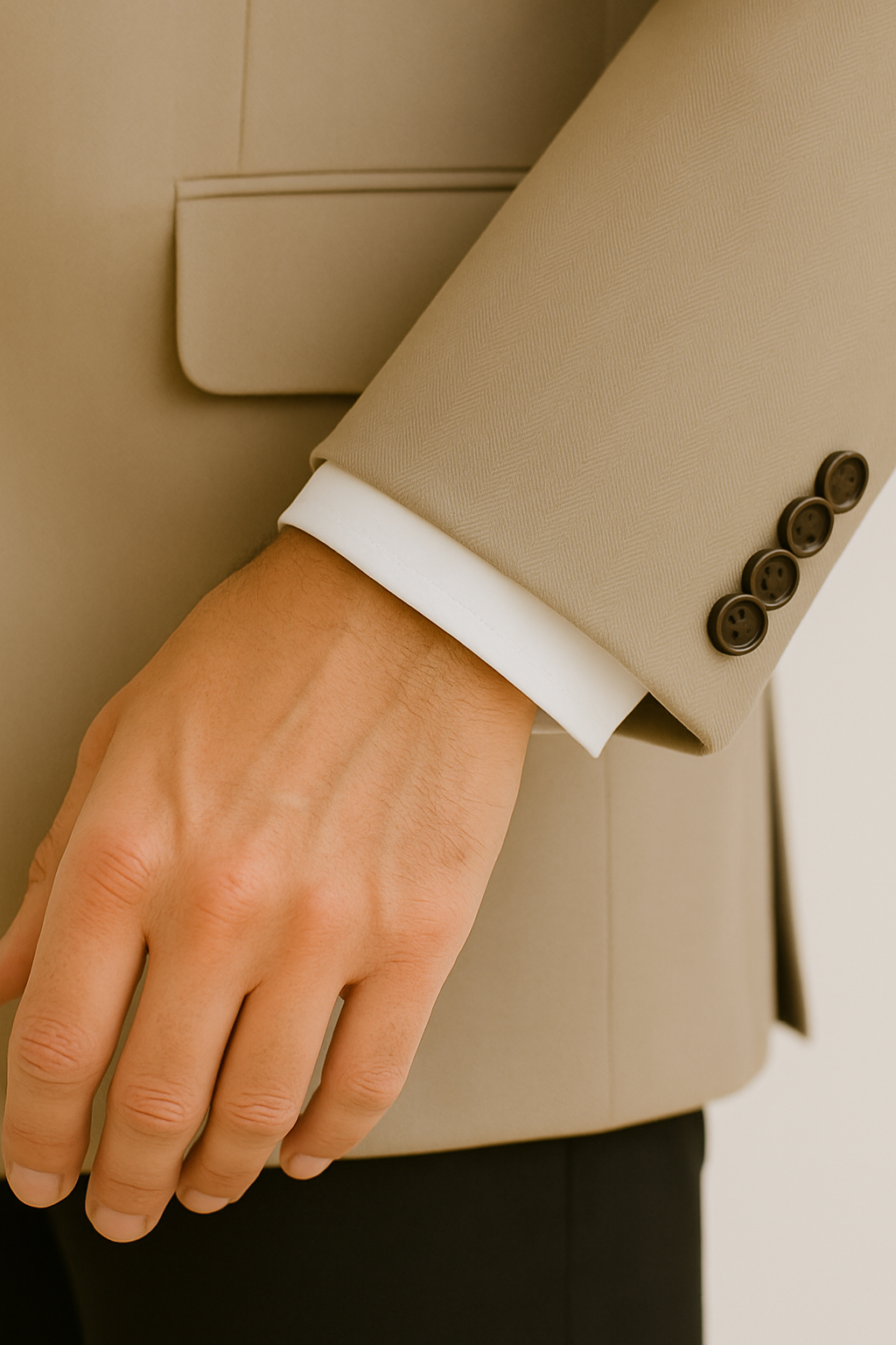 Mens Tan Sport Coat - Beige Color Blazer - Summer Jacket - New Arrival - 36 Short