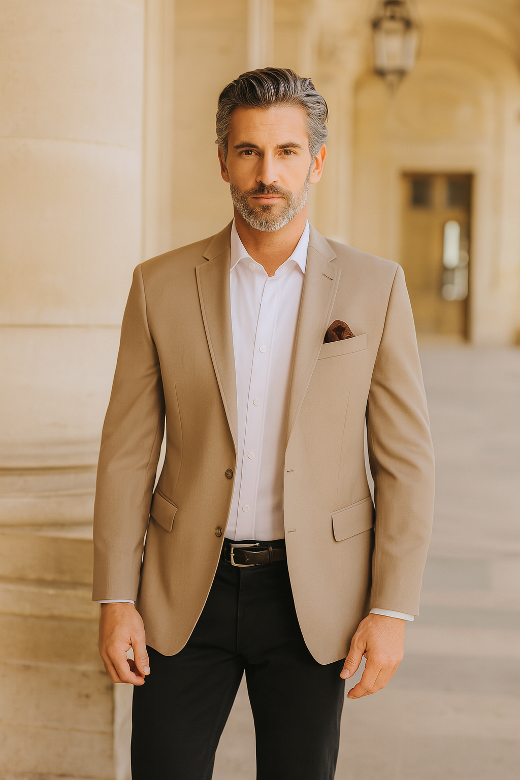 Mens Tan Sport Coat - Beige Color Blazer - Summer Jacket - New Arrival - 36 Short