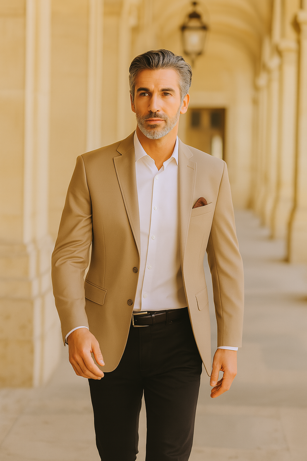 Mens Tan Sport Coat - Beige Color Blazer - Summer Jacket - New Arrival - 36 Short