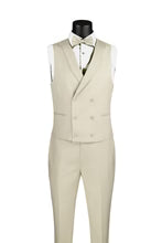 Mens Tan Tuxedo - Beige Suit "Flare" Ecru 1-Button Peak Tuxedo (4-Piece Set) - 34 Short or Extra Small