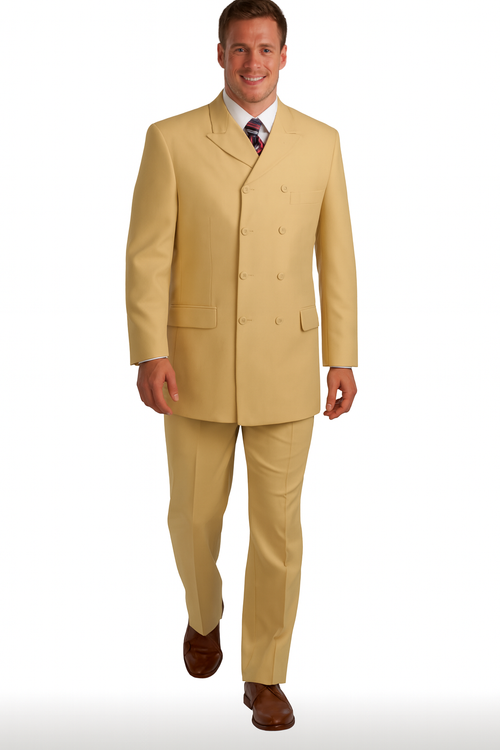 Canto 8-Button Double Breasted Men's 3-Piece Fashion Suit