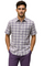 Mens Textured Plaid Walking Suit in lavender/offwhite by Dreams by Zacchi – 2 Piece Leisure Outfit with Matching Shirt and Pant-$99