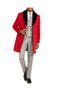 Men's Two Front Slash Pockets Fully Lined Faux-Fur Trim Overcoat