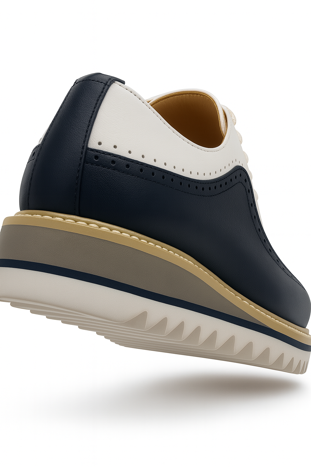Carrucci Stylish Two-Tone Brogue Oxford - 8.5