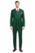 Mens Urban Hunter Green Suit - Double Breasted Vest Pleated Pants-New Designer Collection