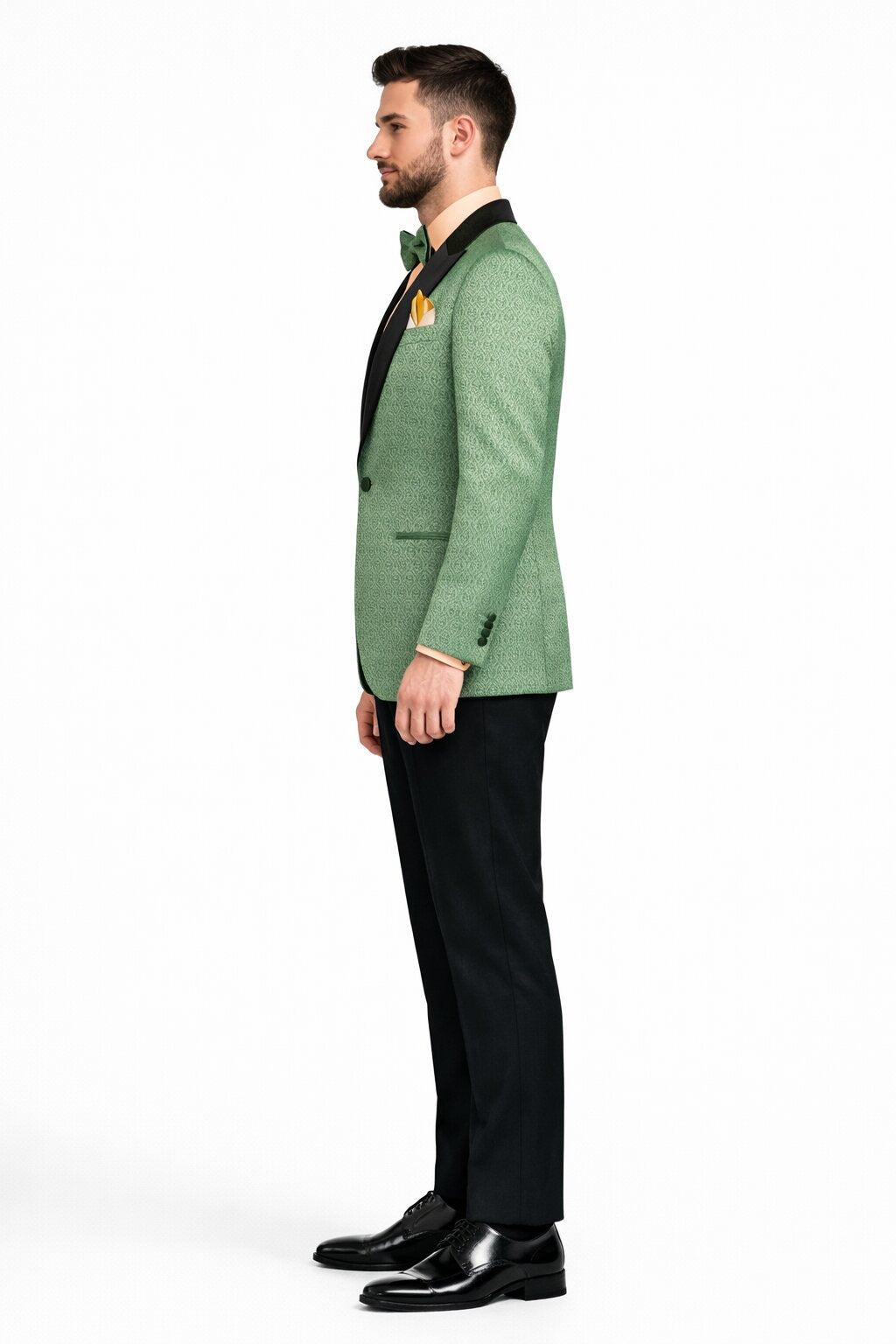 Premium Basil Green Church Suit for Men – Sharp Formal Ensemble - 40