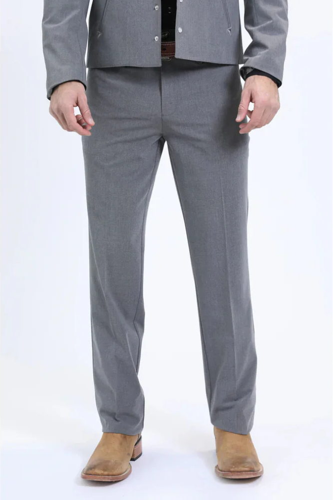 Men's Western Sport Suit - Grey - 58 Long or 58 Regular Jacket+52/54 Adjustable Pants (Fabric: poly/rayon blend)