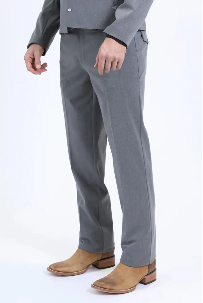 Men's Western Sport Suit - Grey - 58 Long or 58 Regular Jacket+52/54 Adjustable Pants (Fabric: poly/rayon blend)