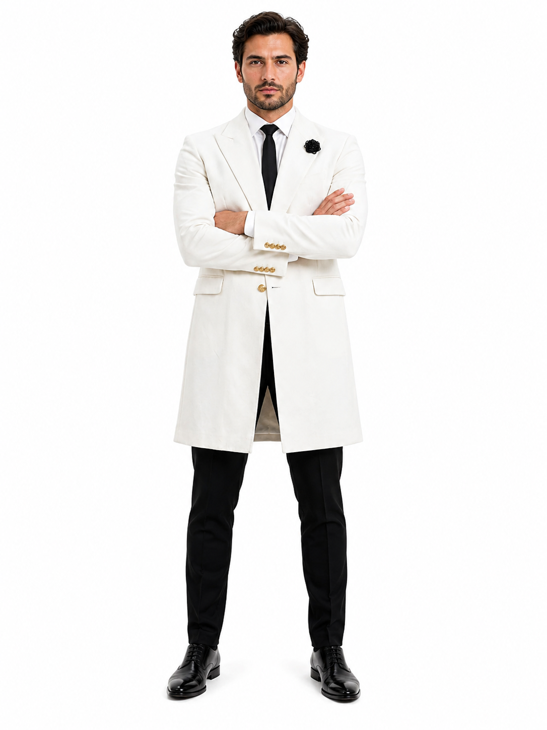 Mens White Velvet Victorian Tailcoat Tuxedo Three Quarter Length Cutaway Stage And Wedding Jacket