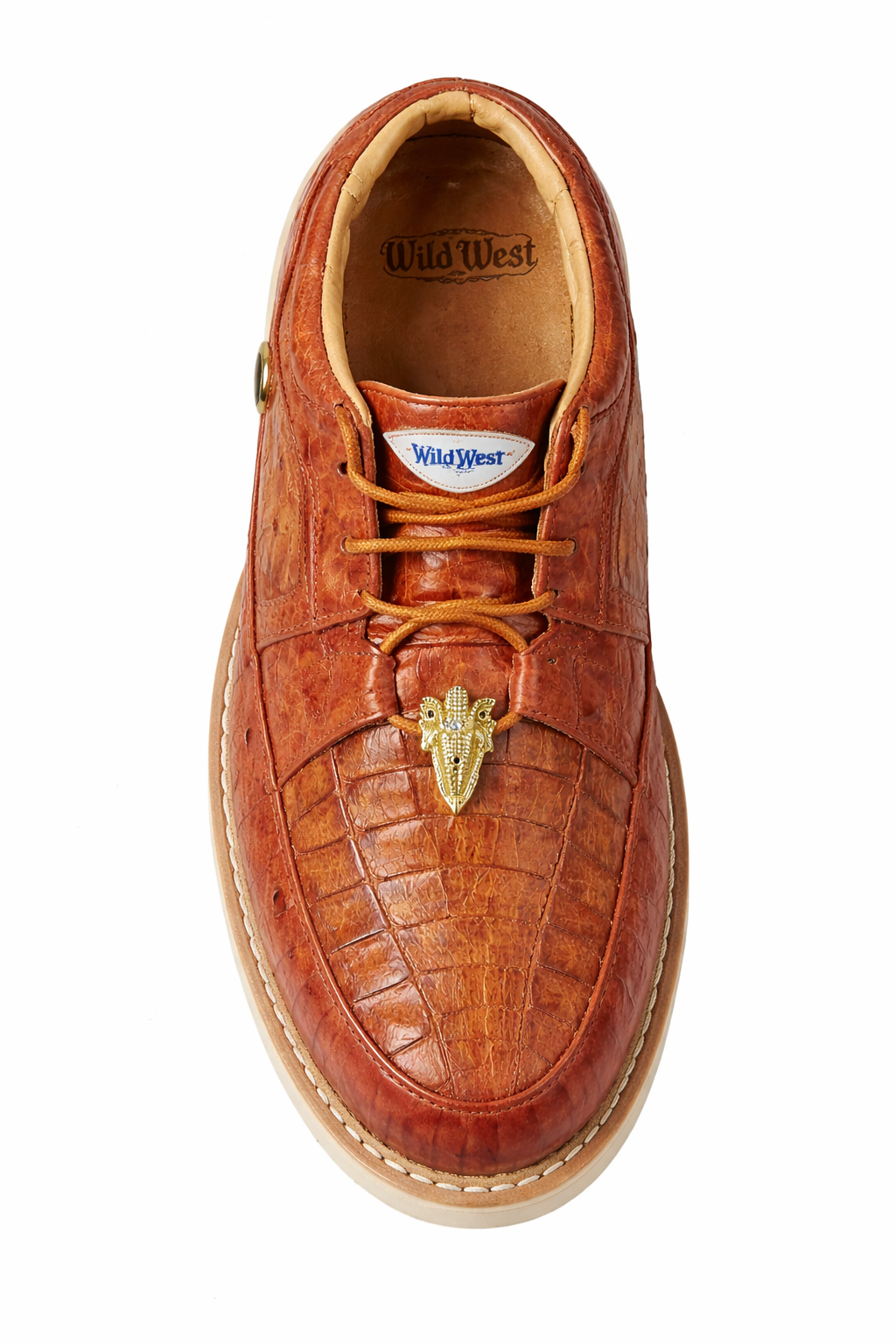 Men's Wild West Boots Caiman and Ostrich Skin Shoe 2ZA050203 - 6